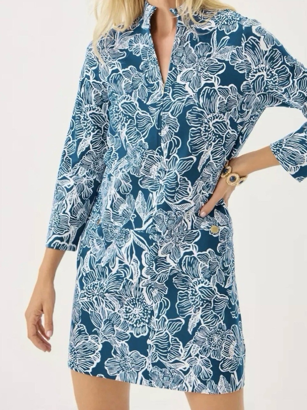NWT Lilly Pulitzer ROSIE DRESS “Starlight Navy Unforgettable” MSRP $178 NWT XL